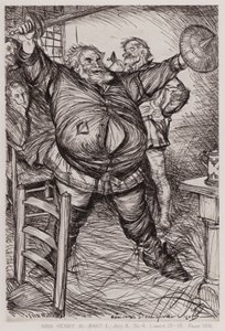 Het Eerste Deel van Koning Hendrik IV, Act II, Sc 4 door Edmund Joseph Sullivan