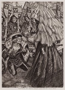 De Tragedie van Koning Richard III, Act I, Sc 2 door Edmund Joseph Sullivan