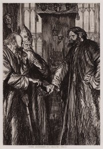 De Tragedie van Koning Richard II, Act IV, Sc 1 door Edmund Joseph Sullivan
