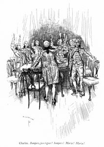 Illustratie voor Sheridans The School for Scandal door Edmund Joseph after Sullivan