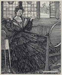 Illustratie voor A Dream of Fair Women and Other Poems door Edmund Joseph after Sullivan