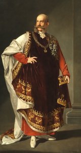 Keizer Frans Jozef I in de ornaat van de Orde van het Gulden Vlies door Edmund Pölz