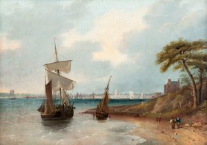 Dundee vanuit het oosten, c.1830