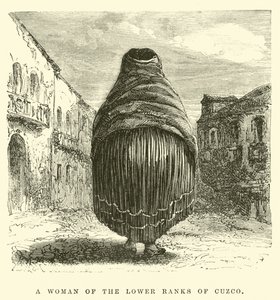 Een vrouw van de lagere rangen van Cuzco door Edouard (after) Riou