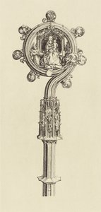 [Ontwerp voor een staf door Martin Schongauer]. door Édouard Baldus
