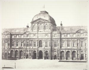 Het Louvre: Paviljoen van het horloge door Édouard Baldus