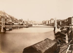 Lyon, ca. 1861 door Édouard Baldus