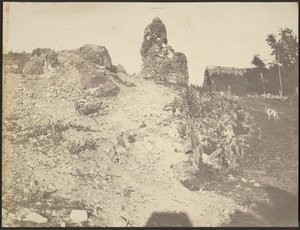 [Rotsachtig Landschap] door Édouard Baldus