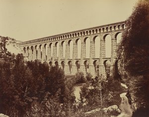 Roquefavour. door Édouard Baldus