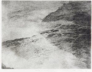 Watervallen van Rikuchu, 1994 door Edouard Cremieux