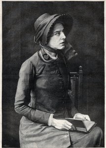 Miss Kate Booth (Catherine Booth-Clibborn), maarschalk van het Leger des Heils (1858-1955) - Gravure door Navellier in 