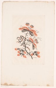 Bloemen en knoppen door Edouard Gautier Dagoty