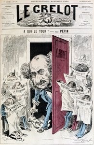 (Cartoon over perscensuur) - door Pépin, in Le Grelot van 18/02/1877