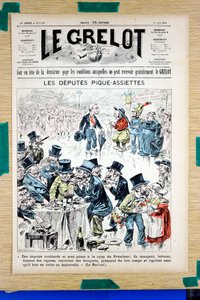 Omslag van Le Grelot, nummer 1323, Satirisch in Kleuren