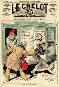 Omslag van Le Grelot, nummer 423 door Edouard Guillaumin Pepin