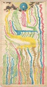 1809 Franse kaart van de geschiedenis door Édouard Hocquart