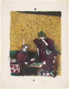 Het damspel door Édouard Jean Vuillard