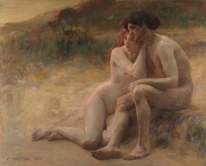 De tijd vliegt (Fragment) door Edouard Joseph Dantan