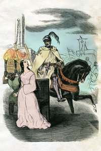 Illustratie voor Ivanhoe (ets) door Edouard & Lix Theodore (1830-1897) Frere