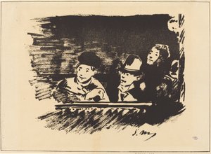 Au Paradis In het balkon, eind 19e eeuw door Édouard Manet
