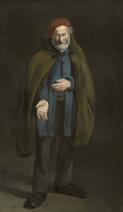 Bedelaar met een duffeljas door Édouard Manet
