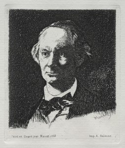 Charles Baudelaire door Édouard Manet