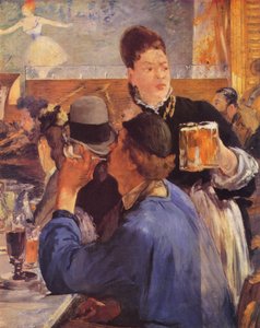 Hoek van een caféconcert door Édouard Manet