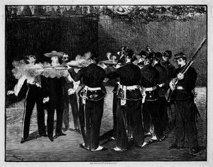 Executie van keizer Maximiliaan van Mexico door Édouard Manet