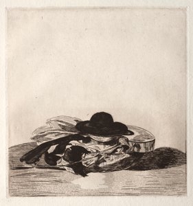 Frontispice voor een editie van etsen: Hoed en Gitaar door Édouard Manet