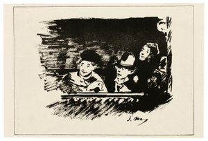 In de Bovenste Galerij door Édouard Manet