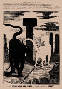 Le Rendez-vous des Chats, 1869 door Édouard Manet