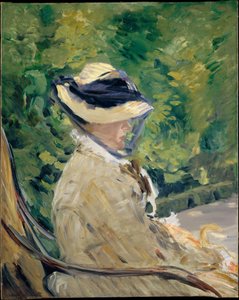 Madame Manet (Suzanne Leenhoff, 1829-1906) in Bellevue door Édouard Manet