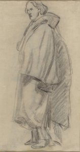 Man die een Mantel Draagt [verso], 1852-1858 door Édouard Manet