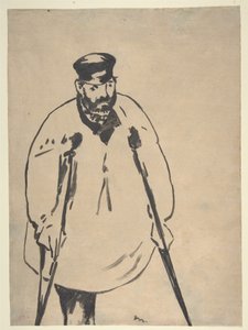 Manet - Een man op krukken, 1878 door Édouard Manet