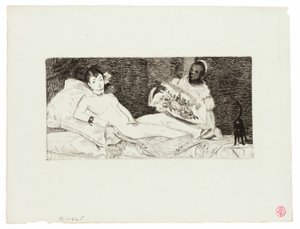 Olympia (gepubliceerde plaat) door Édouard Manet