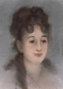 Portret van Eva Gonzalès door Édouard Manet