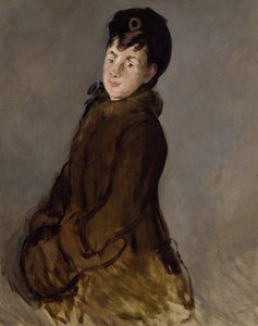 Portret van Isabelle Lemonnier met een Muff, c.1879