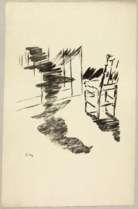 De stoel ("Die schaduw die op de vloer zweeft..."), uit De Raaf (Le Corbeau) door Édouard Manet