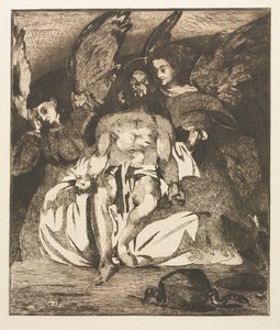 De Dode Christus met Engelen door Édouard Manet