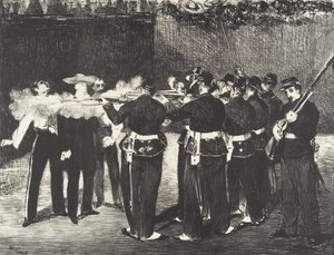 De Executie van Keizer Maximiliaan door Édouard Manet