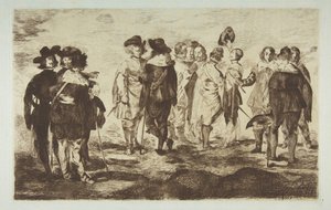 De kleine cavaliers, naar Velázquez door Édouard Manet
