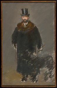 De man met de hond door Édouard Manet