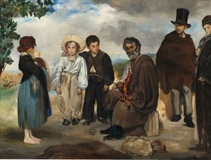 De oude muzikant door Édouard Manet