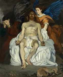 Dode Christus met engelen. 1864