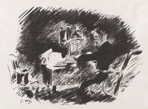 Onder de lamp, uit Stéphane Mallarmés vertaling van Edgar Allan Poe