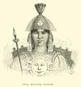 Inca Huayna Capac door Edouard Riou