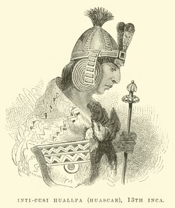 Inti-Cusi Huallpa (Huascar), 13e Inca door Edouard Riou