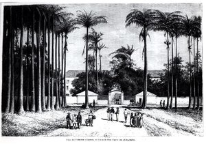 Place des Palmistes, Cayenne, Guyana door Edouard Riou