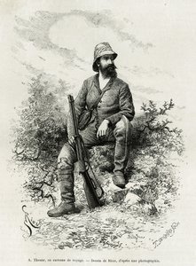 Portret van Emile Arthur Thouar door Edouard Riou