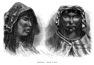 Quichua-indianen, Zuid-Amerika, 19e eeuw door Edouard Riou